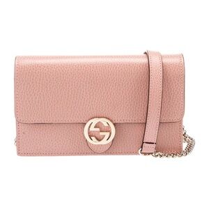 Gucci Blush Leather Crossbody Bag